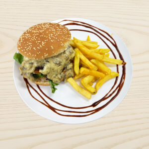 SWISS MUSHROOM BURGER